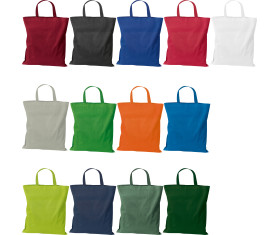 Cotton bag with short handles