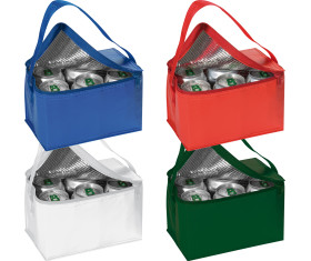 Mini polyester cooler bag for 6 cans