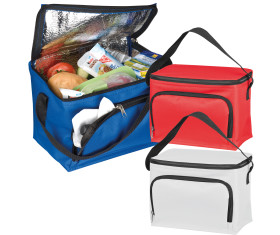 210D polyester cooler bag with front compartment