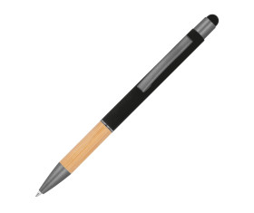 Ball pen with bamboo grip zone