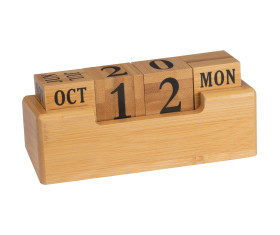 Everlasting bamboo desk calendar