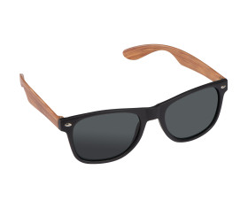 Sunglasses with wooden-look temples