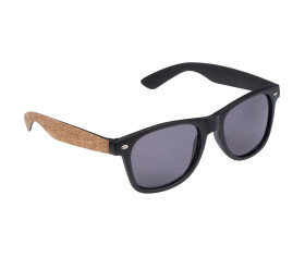 Sunglasses with cork covered temples