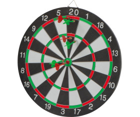 Dartboard with arrows