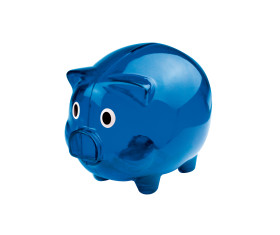 Transparent piggy bank