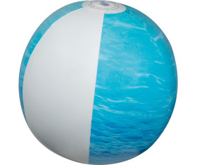 Beach ball in sea look