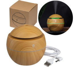 Aroma humidifier with color changing LED light