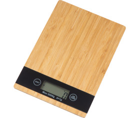 Digital bamboo kitchen scale