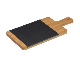 Bamboo board with slate insert