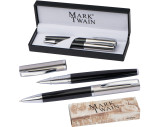 Mark Twain writing set with ball pen and rollerball pen