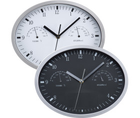 Wanduhr mit Hygro- und Thermometer