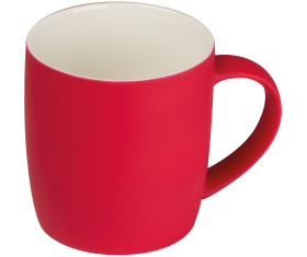 Tasse aus Porzellan, außen gummiert, 300ml