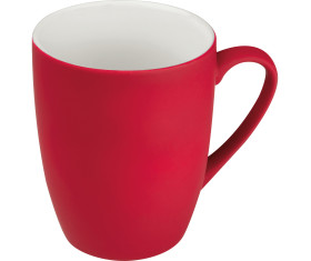 Tasse aus Porzellan, außen gummiert, 300ml