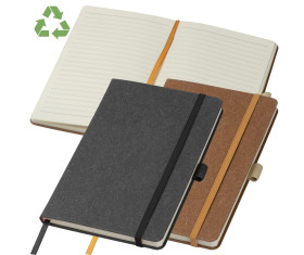 Carnet A5 avec couverture en cuir recyclé