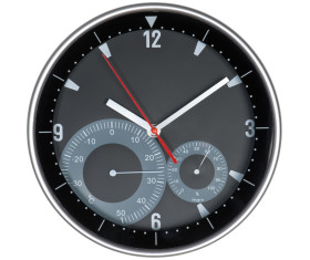 Horloge avec thermomètre et hygromètre