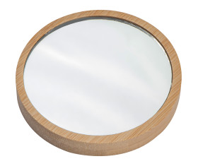 Miroir de maquillage en bambou