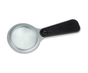 Loupe en plastique, avec LED blanc