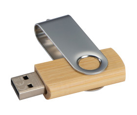 USB-stick Twist van hout, middel, 8GB